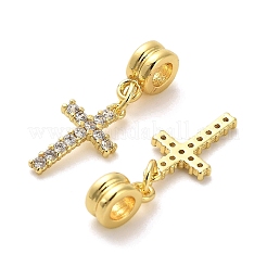 Rack Plating Brass Micro Pave Cubic Zirconia Charms&nbsp;KK-S398-08A