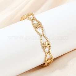304 Stainless Steel Cuff Bangles for Women&nbsp;BJEW-U045-05G