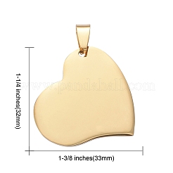 304 Stainless Steel Pendants&nbsp;STAS-I140-11G