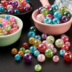 Transparent Crackle Acrylic Beads&nbsp;CACR-TA0001-03