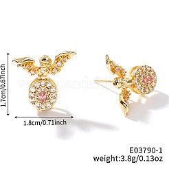 Brass Stud Earrings&nbsp;YP7600-1