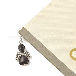 Skull with Wing Dyed Synthetic Turquoise Bookmarks&nbsp;AJEW-JK00180-01