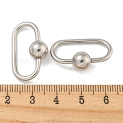Non-Tarnish 304 Stainless Steel Screw Carabiner Lock Charms&nbsp;STAS-C092-03B-P