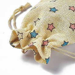 Burlap Packing Pouches Drawstring Bags&nbsp;ABAG-L016-A05