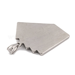 304 Stainless Steel Pendants&nbsp;STAS-K283-22P-01