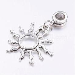 Tibetan Style Alloy European Dangle Charms&nbsp;PALLOY-JF00329