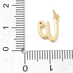Brass Micro Pave Clear Cubic Zirconia Charms&nbsp;KK-D289-66G-W