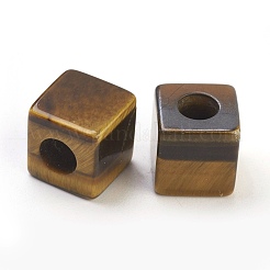 Natural Tiger Eye European Beads&nbsp;G-F580-B04