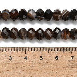 Natural Banded Agate Beads Strands&nbsp;G-Z111-A01-03