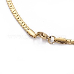 304 Stainless Steel Curb Chain Necklaces&nbsp;NJEW-F261-06G