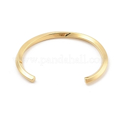 Ion Plating(IP) 304 Stainless Steel Cuff Bangles for Women&nbsp;LS-BJEW-K252-05G