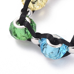 Handmade Glass European Beads Braided Bead Bracelets&nbsp;BJEW-JB05042-04