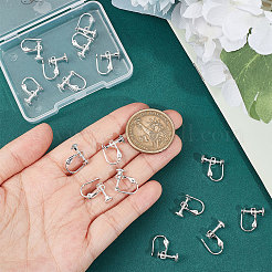 20Pcs Brass Clip-on Earring Findings&nbsp;KK-BBC0004-85