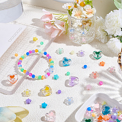 870Pcs 24 Colors Opaque & Transparent Acrylic Beads&nbsp;MACR-PA0001-40