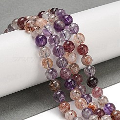 Natural Lodolite Quartz Beads Strands&nbsp;G-P544-A04-02