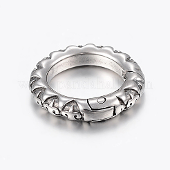 316 Surgical Stainless Steel Spring Gate Rings&nbsp;STAS-K172-51AS