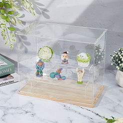 3-Tier Plastic Action Figure Riser Display Cases&nbsp;ODIS-WH0086-112A