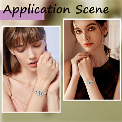 1Pc Stainless Steel Open Cuff Bangles&nbsp;BJEW-SC0001-55D