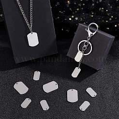 30 Sets 201 Stainless Steel Stamping Blank Tag Pendants&nbsp;STAS-UN0060-51