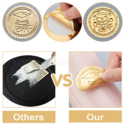 Plastic Self Adhesive Gold Foil Embossed Stickers&nbsp;DIY-WH0211-279