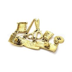 Tailor Alloy Brooches for Backpack Clothes&nbsp;JEWB-A034-06AG