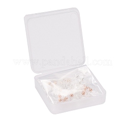 48Pcs 4 Color Eco-Friendly Plastic Earring Hooks&nbsp;STAS-LS0001-01