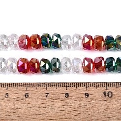 Electroplate Transparent Glass Beads Strands&nbsp;EGLA-N022-15A-B03