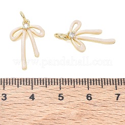 Rack Plating Brass Pave Clear Cubic Zirconia Pendants&nbsp;CU-CBA01AA-01B-G