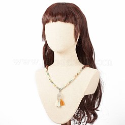 Om Mani Padme Hum Buddhist Necklace&nbsp;NJEW-JN03839