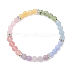 Chakra Natural Mixed Gemstone Beads Stretch Bracelets for Women&nbsp;BJEW-JB13200-02