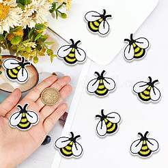 60Pcs Polyester Embroider Thread Iron on/Sew On Patches&nbsp;PATC-CY0001-77