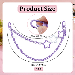 3Pcs Acrylic Cable Chain Double Layer Bag Decorative Chains&nbsp;HJEW-OC00309