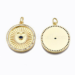 Brass Micro Pave Cubic Zirconia Pendants&nbsp;ZIRC-N039-132-NF