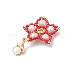 Glass Seed Beads Pendant Decorations&nbsp;HJEW-MZ00170