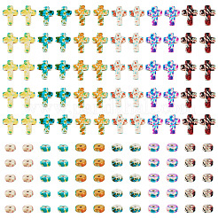 360Pcs 12 Styles Baking Paint Synthetic Turquoise Beads&nbsp;G-TA0003-32
