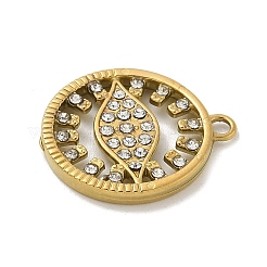 304 Stainless Steel Rhinestone Pendants&nbsp;STAS-I322-49G