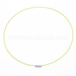 Stainless Steel Wire Necklace Cord DIY Jewelry Making&nbsp;TWIR-R003-02
