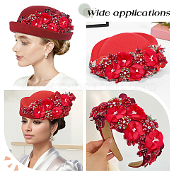 Polyester & Rhinestone Costume Accessories&nbsp;PATC-WH0003-57B