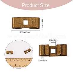 30Pcs Iron Bolo Tie Slides Clasp Accessories&nbsp;IFIN-CA0001-61