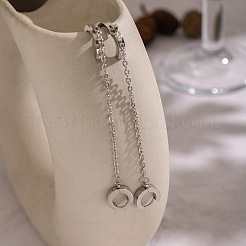 304 Stainless Steel Double Hoop Earrings&nbsp;LS-MR5032
