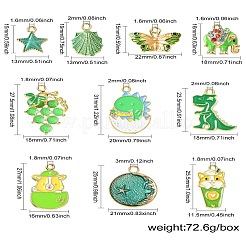 30Pcs 10 Styles Alloy Pendants&nbsp;ENAM-CJ0005-78