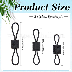 24Pcs 3 Styles Nylon with Rubber Tactical Gear Holder Clip&nbsp;FIND-FG0005-61C
