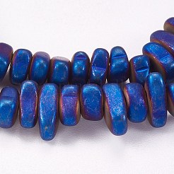 Electroplate Non-magnetic Synthetic Hematite Beads Strands&nbsp;G-P367-H-03