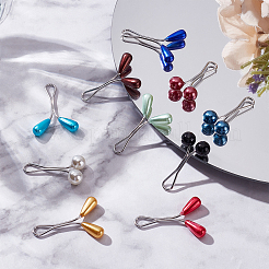 2 Cards 2 Style Steel U Shape Clips Set&nbsp;AJEW-GF0004-70