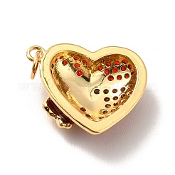 Rack Plating Brass Micro Pave Cubic Zirconia Pendants&nbsp;KK-M230-02G