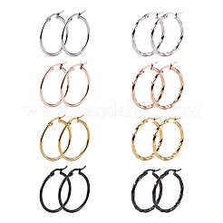 304 Stainless Steel Hoop Earrings&nbsp;EJEW-TA0001-05