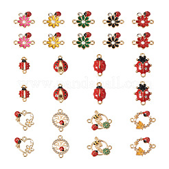 26Pcs 13 Styles Alloy Enamel Connector Charms&nbsp;ENAM-PJ0001-09