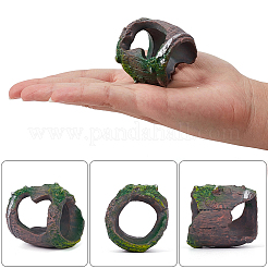 2Pcs 2 Styles Resin Stump Sculpture Display Decorations&nbsp;DJEW-GF0001-86
