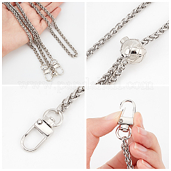 Adjustable Alloy Wheat Chain Bag Handles&nbsp;FIND-WH0061-54P