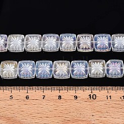Electroplate Transparent Glass Beads Strands&nbsp;X-EGLA-N017-03A